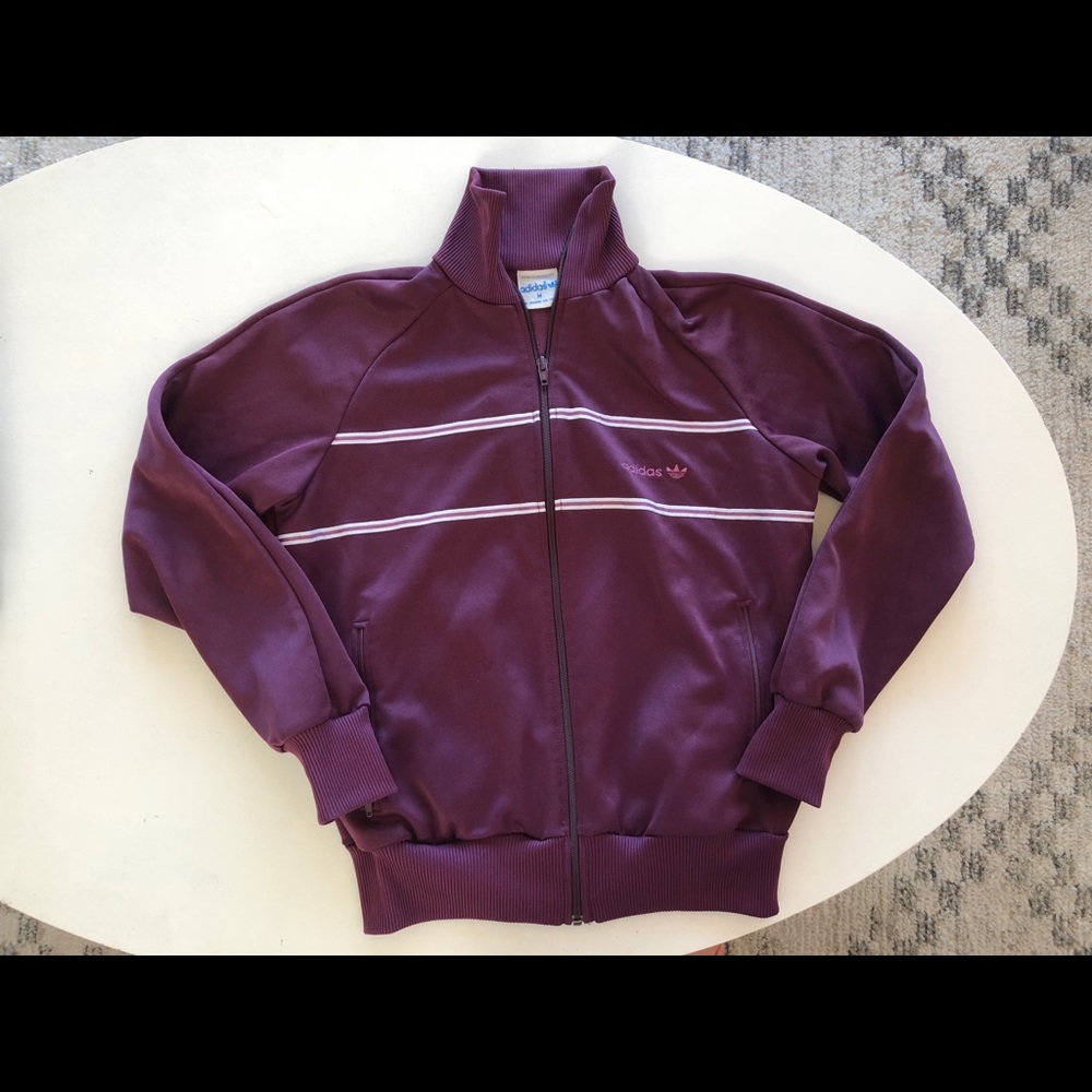Adidas vintage track jacket purple